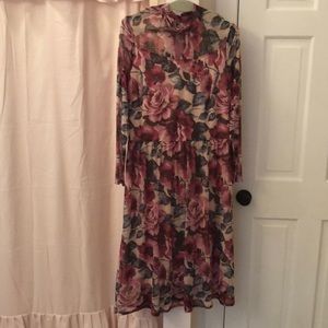 Beautiful Fall Floral Dress
